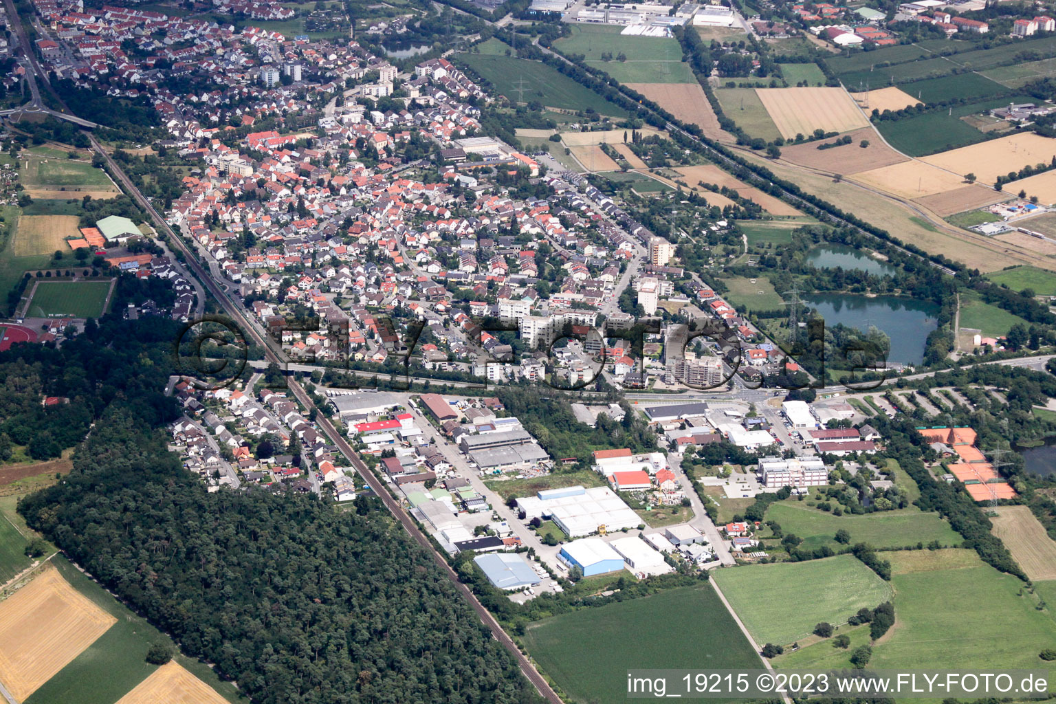 Luftbild von Sankt Ilgen im Bundesland Baden-Württemberg, Deutschland