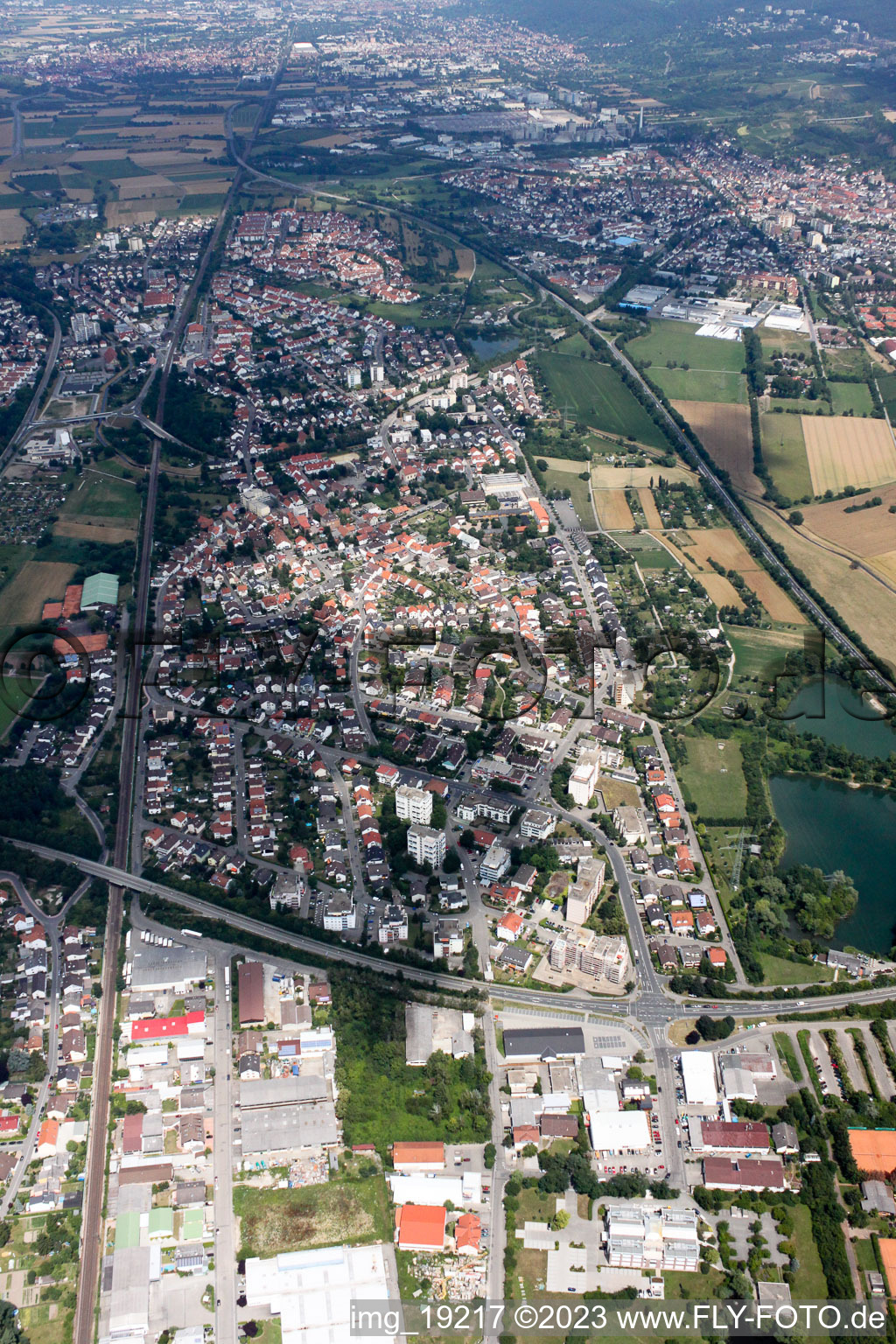Schrägluftbild von Sankt Ilgen im Bundesland Baden-Württemberg, Deutschland