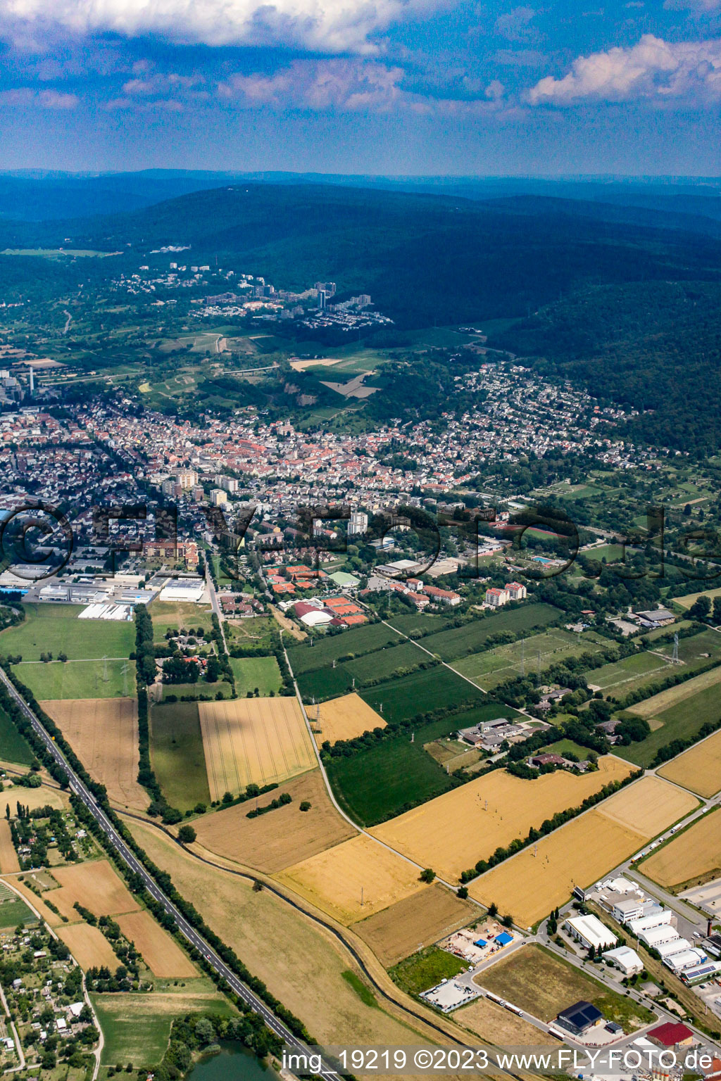 Leimen im Bundesland Baden-Württemberg, Deutschland vom Flugzeug aus