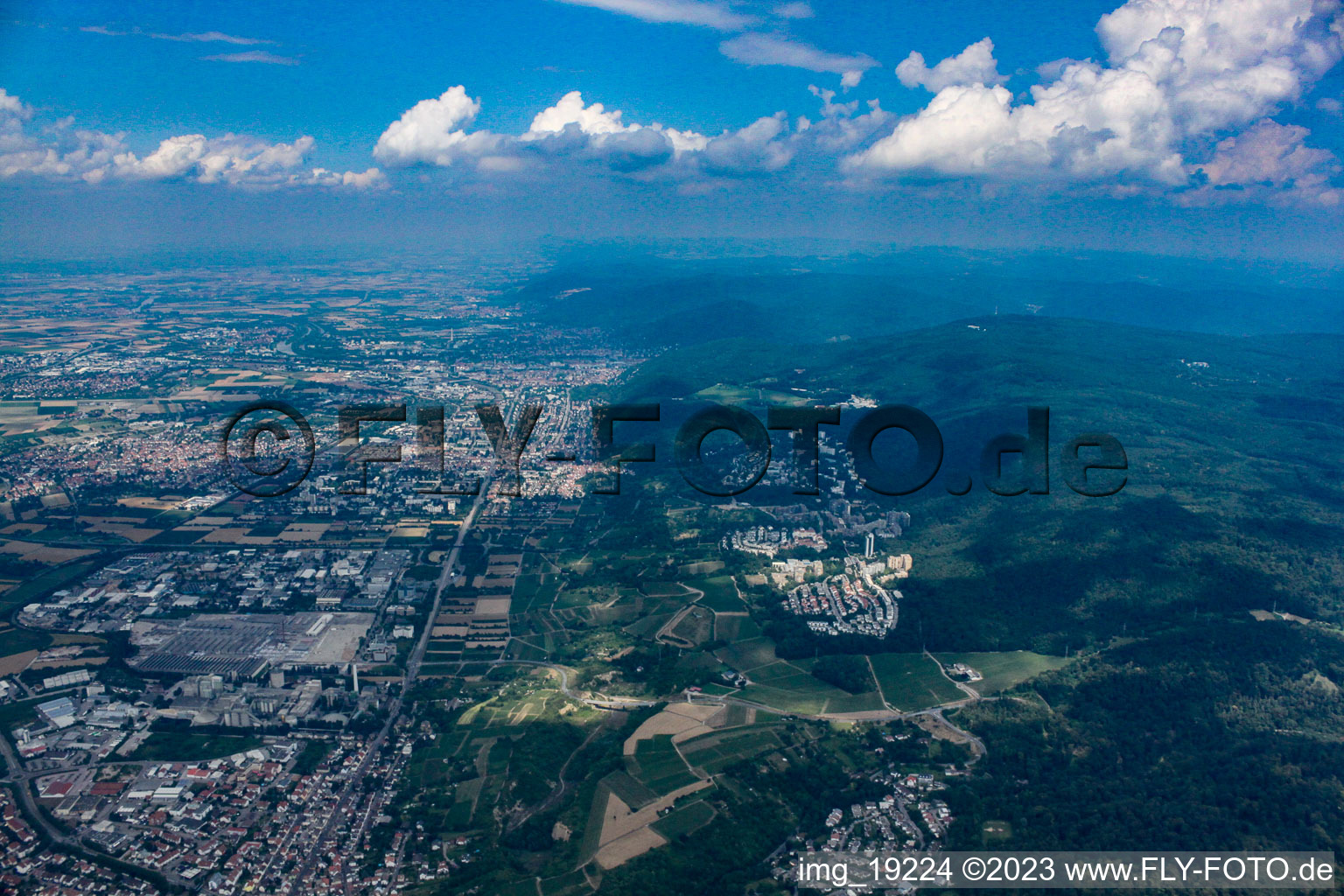 Leimen im Bundesland Baden-Württemberg, Deutschland aus der Luft betrachtet