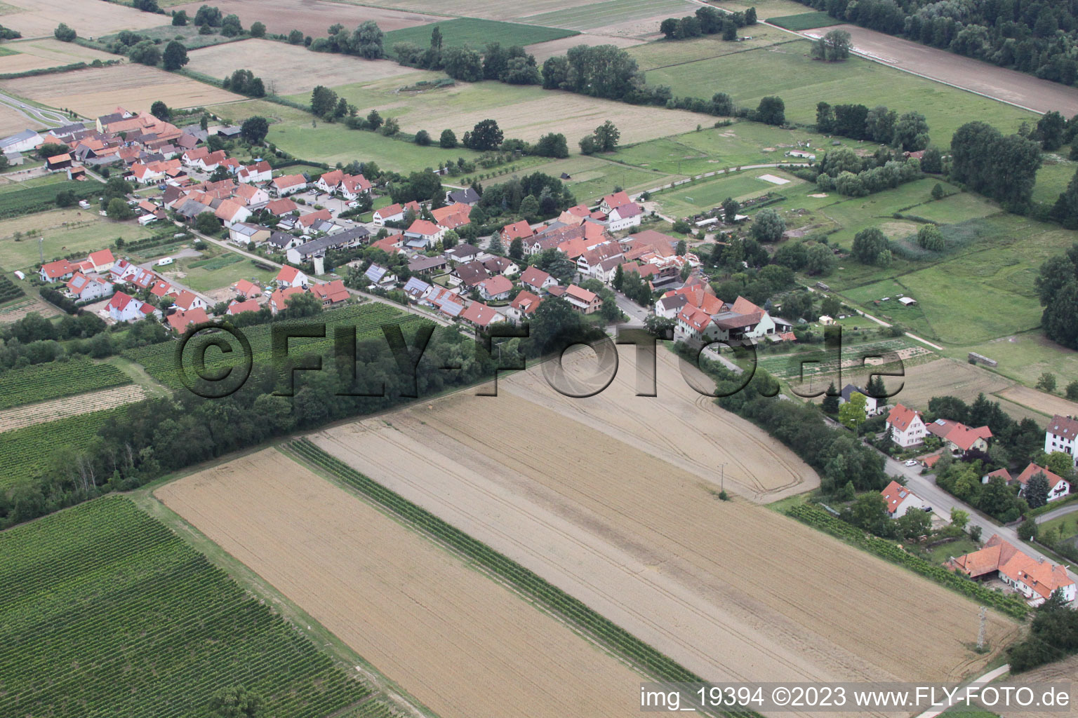 Hergersweiler im Bundesland Rheinland-Pfalz, Deutschland von der Drohne aus gesehen