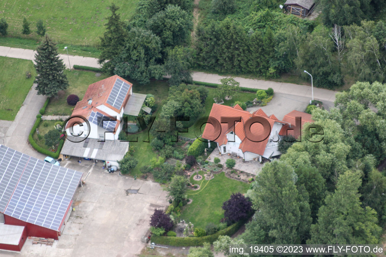 Luftaufnahme von Winden, Waschmühle im Bundesland Rheinland-Pfalz, Deutschland