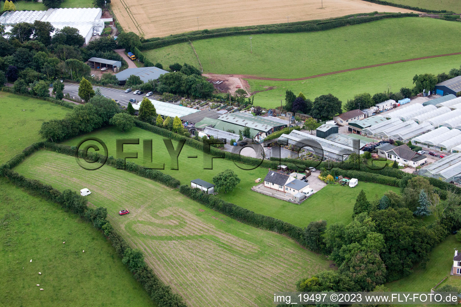 Luftbild von Marldon im Bundesland England, Großbritanien