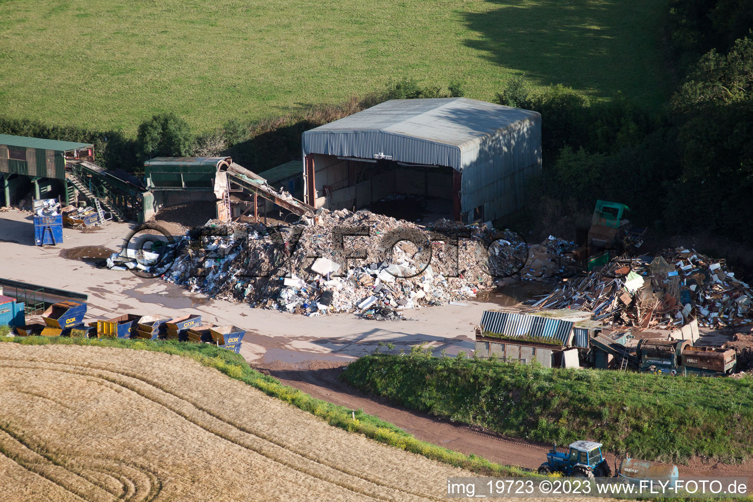 Drohnenbild von Abbotskerswell im Bundesland England, Großbritanien