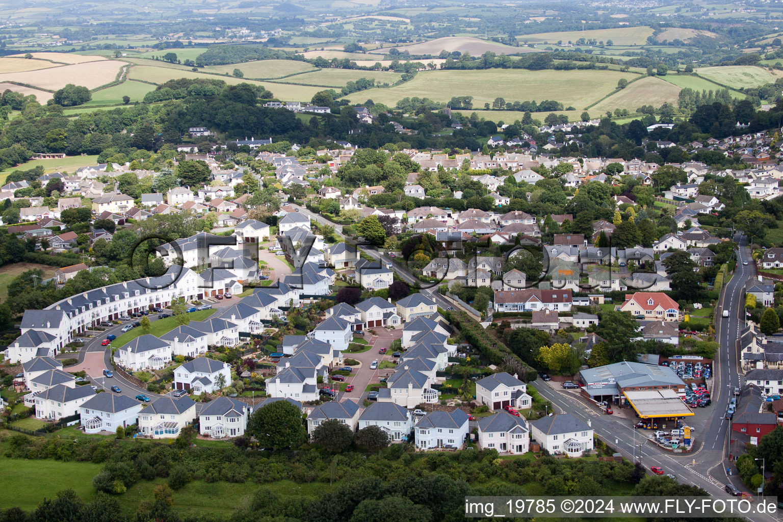 Luftbild von Marldon im Bundesland England, Großbritanien