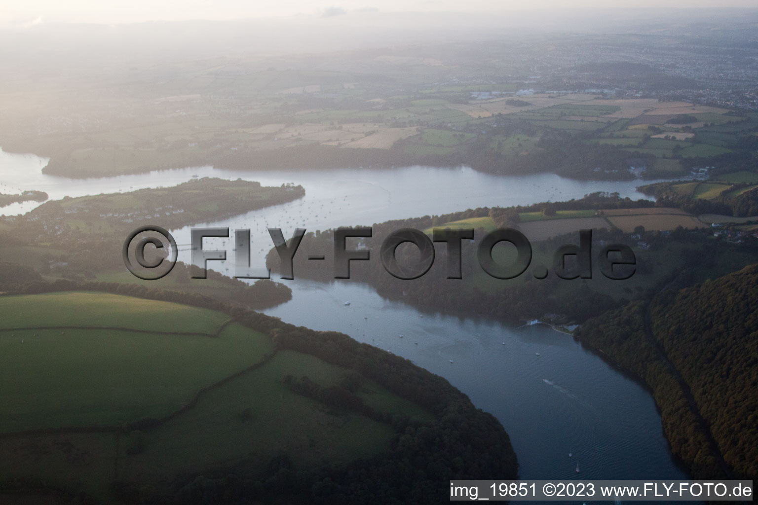 Luftaufnahme von Sandquay im Bundesland England, Großbritanien