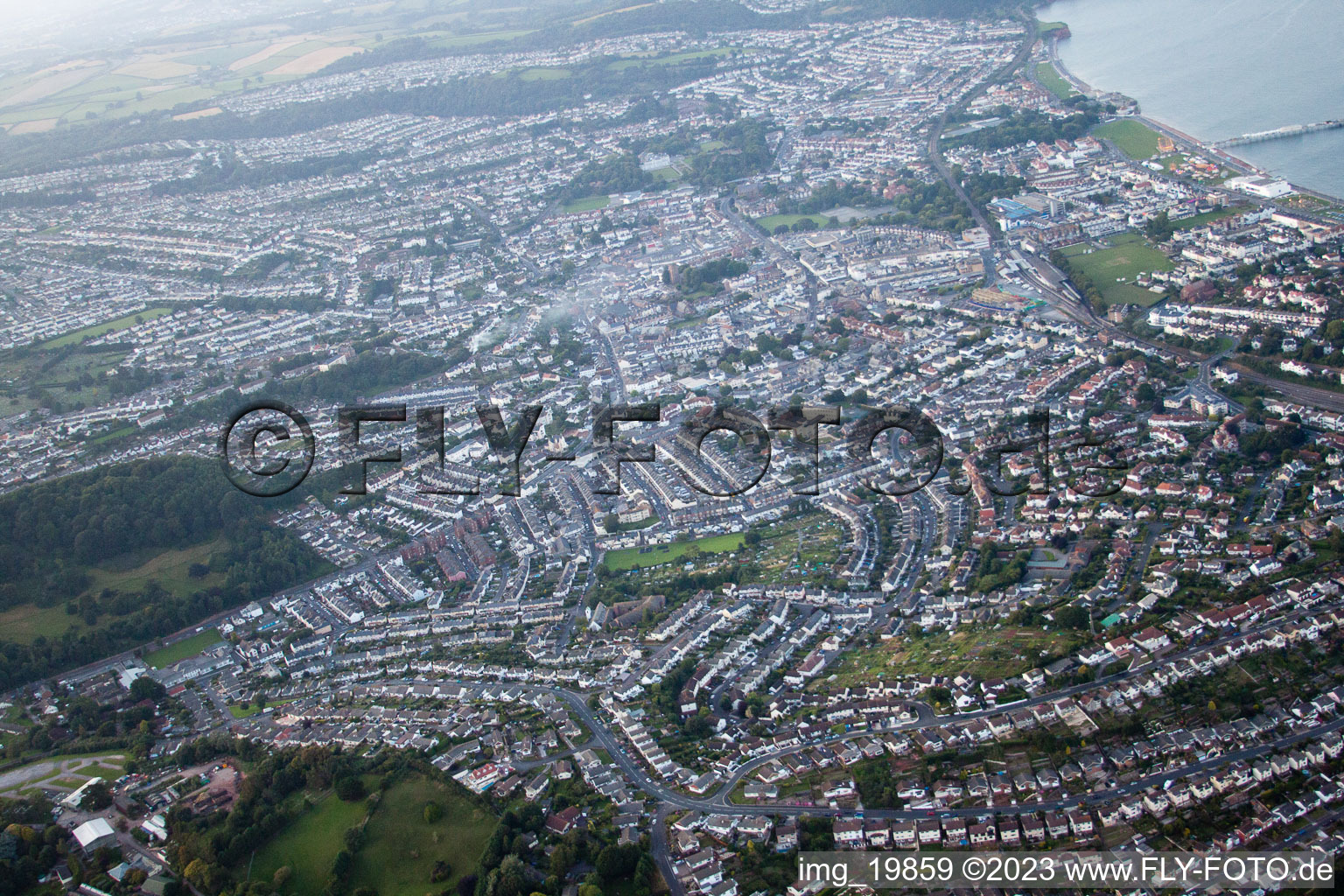 Luftbild von Paignton im Bundesland England, Großbritanien