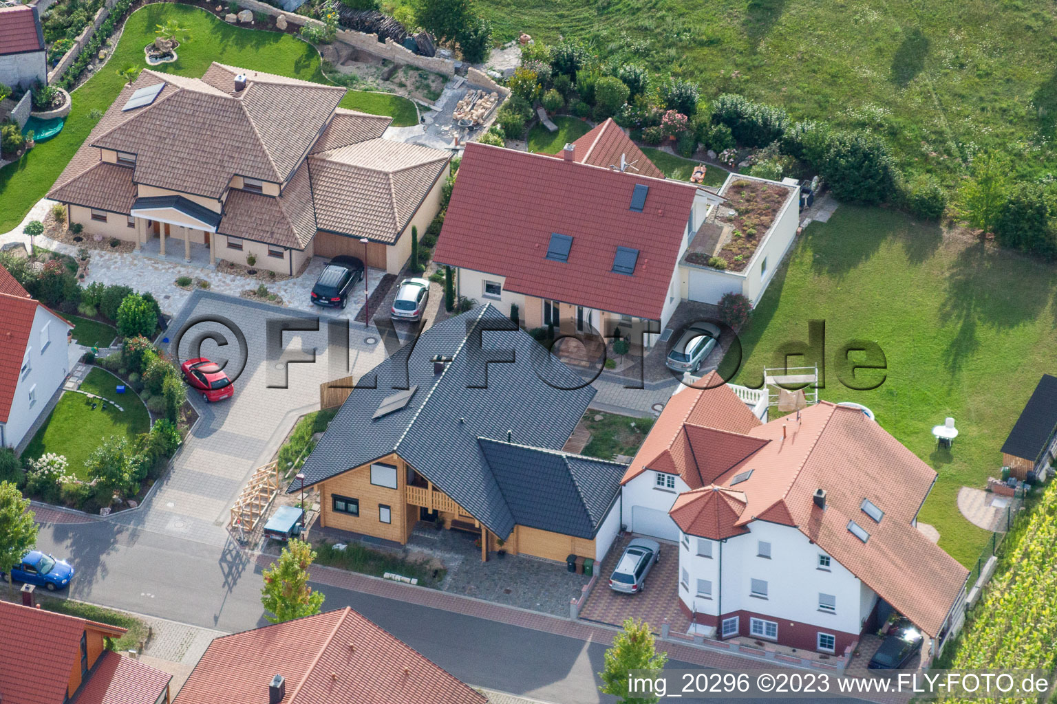 Drohnenbild von Rheinzabern im Bundesland Rheinland-Pfalz, Deutschland