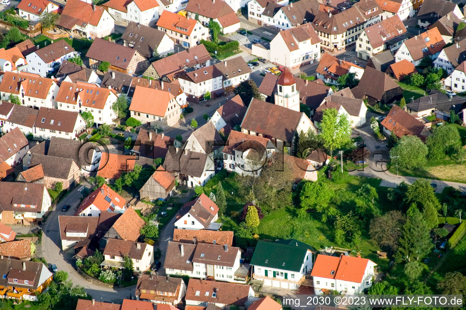 Luftaufnahme von Gräfenhausen im Bundesland Baden-Württemberg, Deutschland
