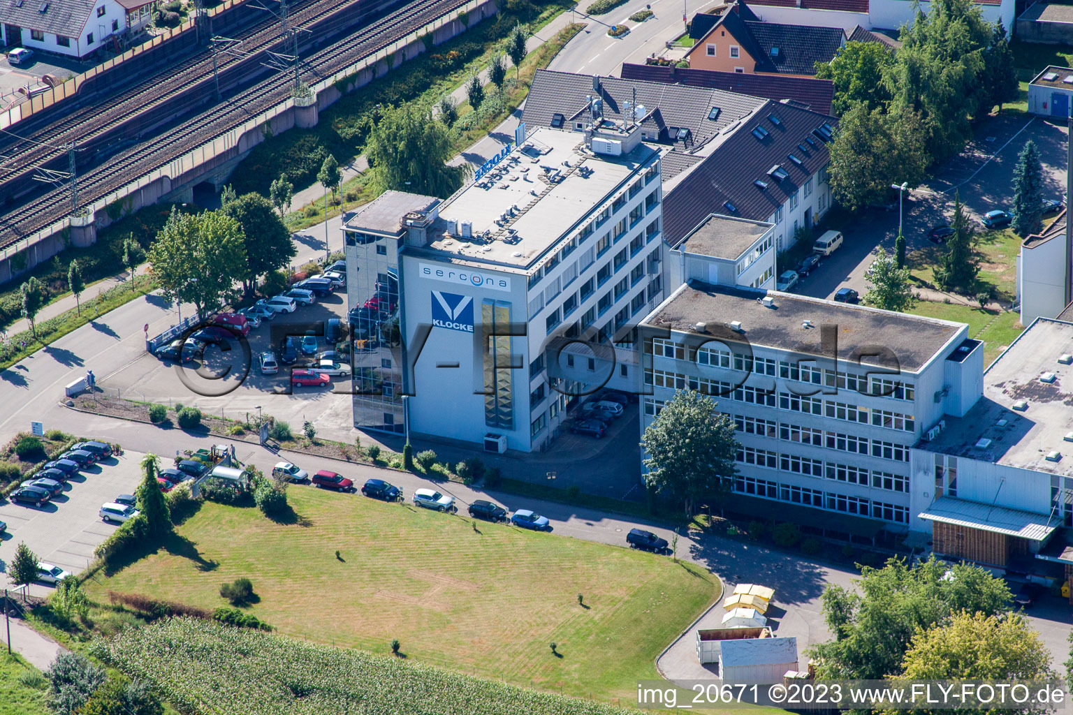 Luftbild von Urloffen, Klocke Pharma GmbH in Appenweier im Bundesland Baden-Württemberg, Deutschland