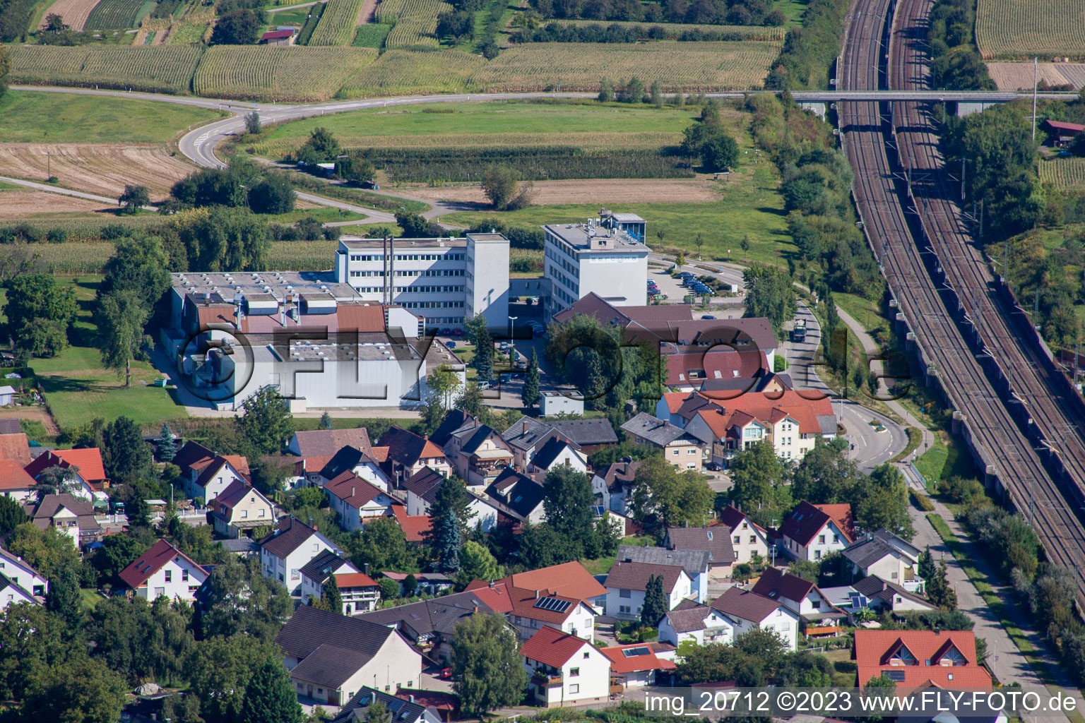 Drohnenaufname von Urloffen, Klocke Pharma GmbH in Appenweier im Bundesland Baden-Württemberg, Deutschland