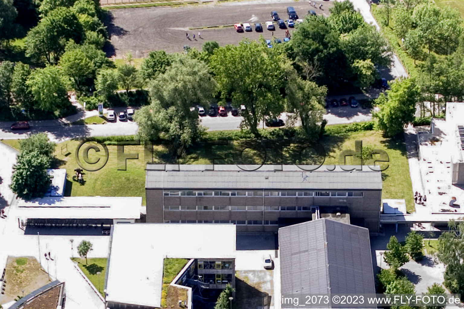 Luftaufnahme von Kandel, Schulzentrum im Bundesland Rheinland-Pfalz, Deutschland