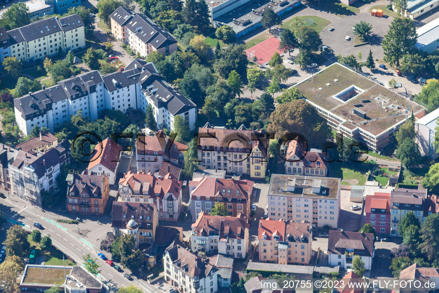 Offenburg im Bundesland Baden-Württemberg, Deutschland aus der Luft