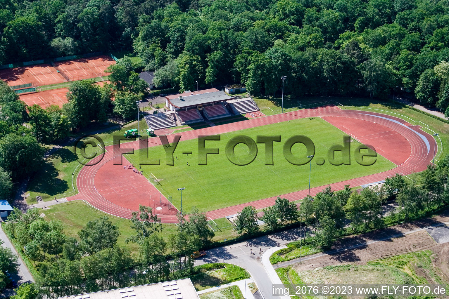 Kandel, Sportplatz im Bundesland Rheinland-Pfalz, Deutschland