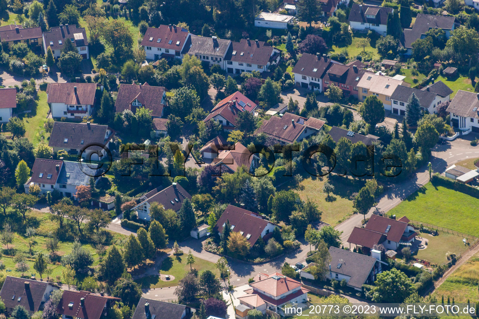 Luftbild von Fessenbach, Im Ries in Offenburg im Bundesland Baden-Württemberg, Deutschland