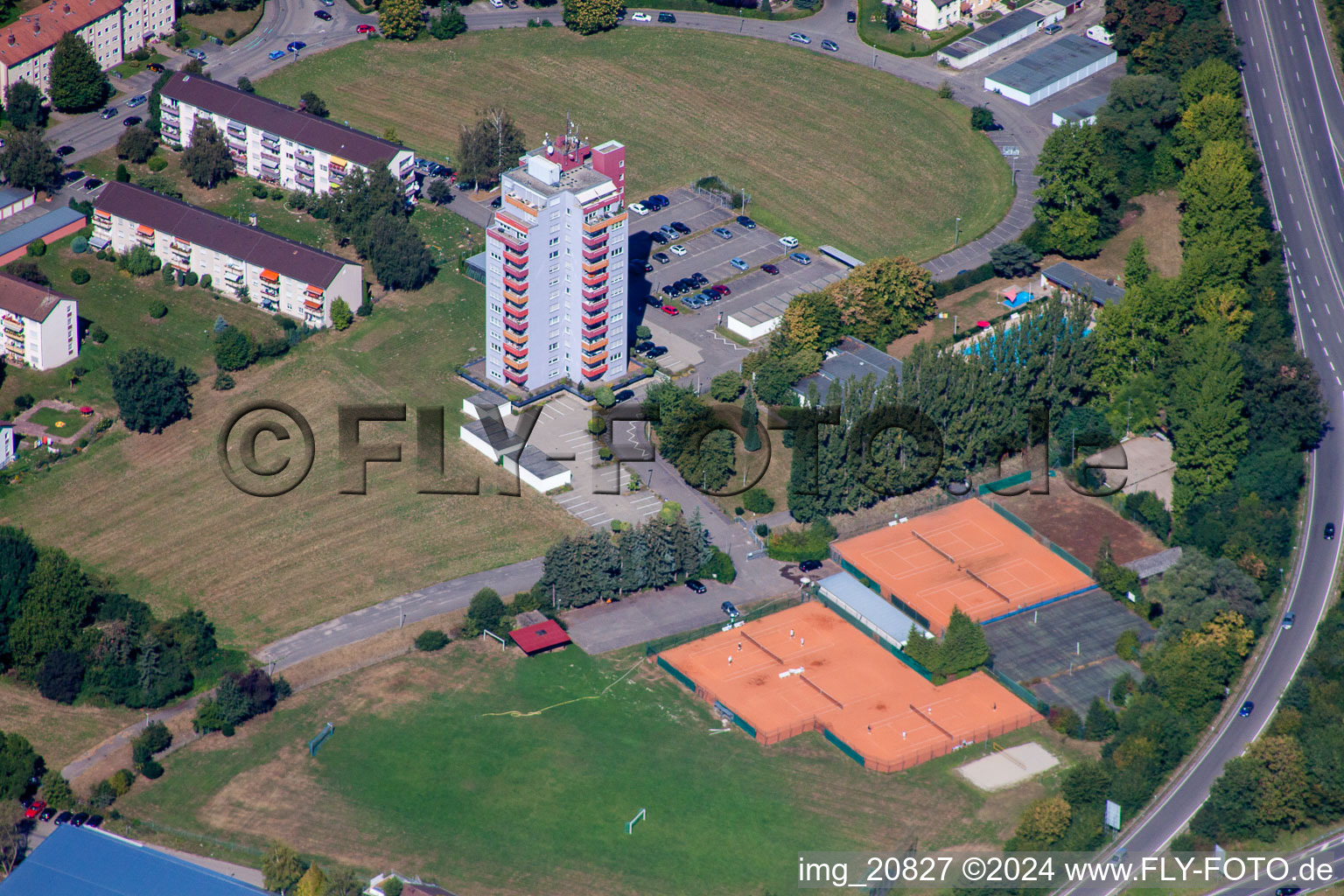 Burdastrasse im Ortsteil Uffhofen in Offenburg im Bundesland Baden-Württemberg, Deutschland