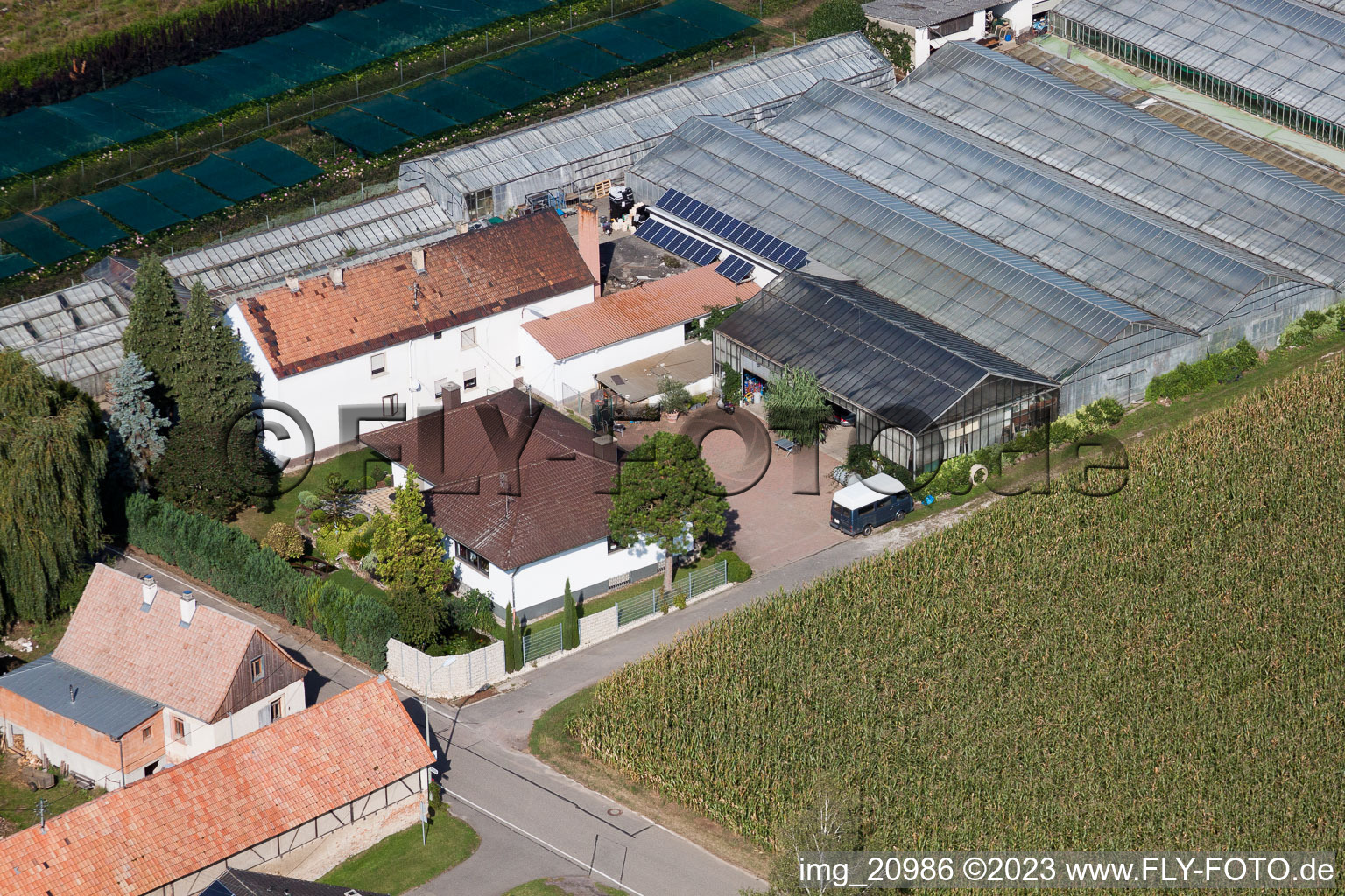 Drohnenbild von Vollmersweiler im Bundesland Rheinland-Pfalz, Deutschland