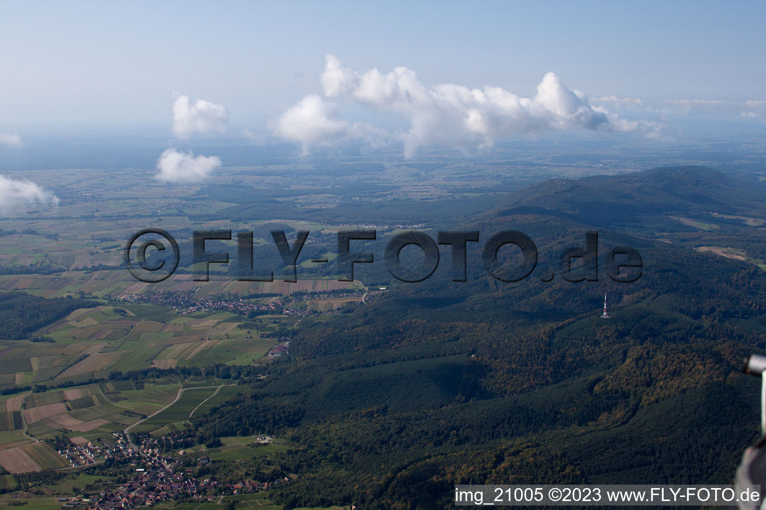 Cleebourg im Bundesland Bas-Rhin, Frankreich aus der Luft