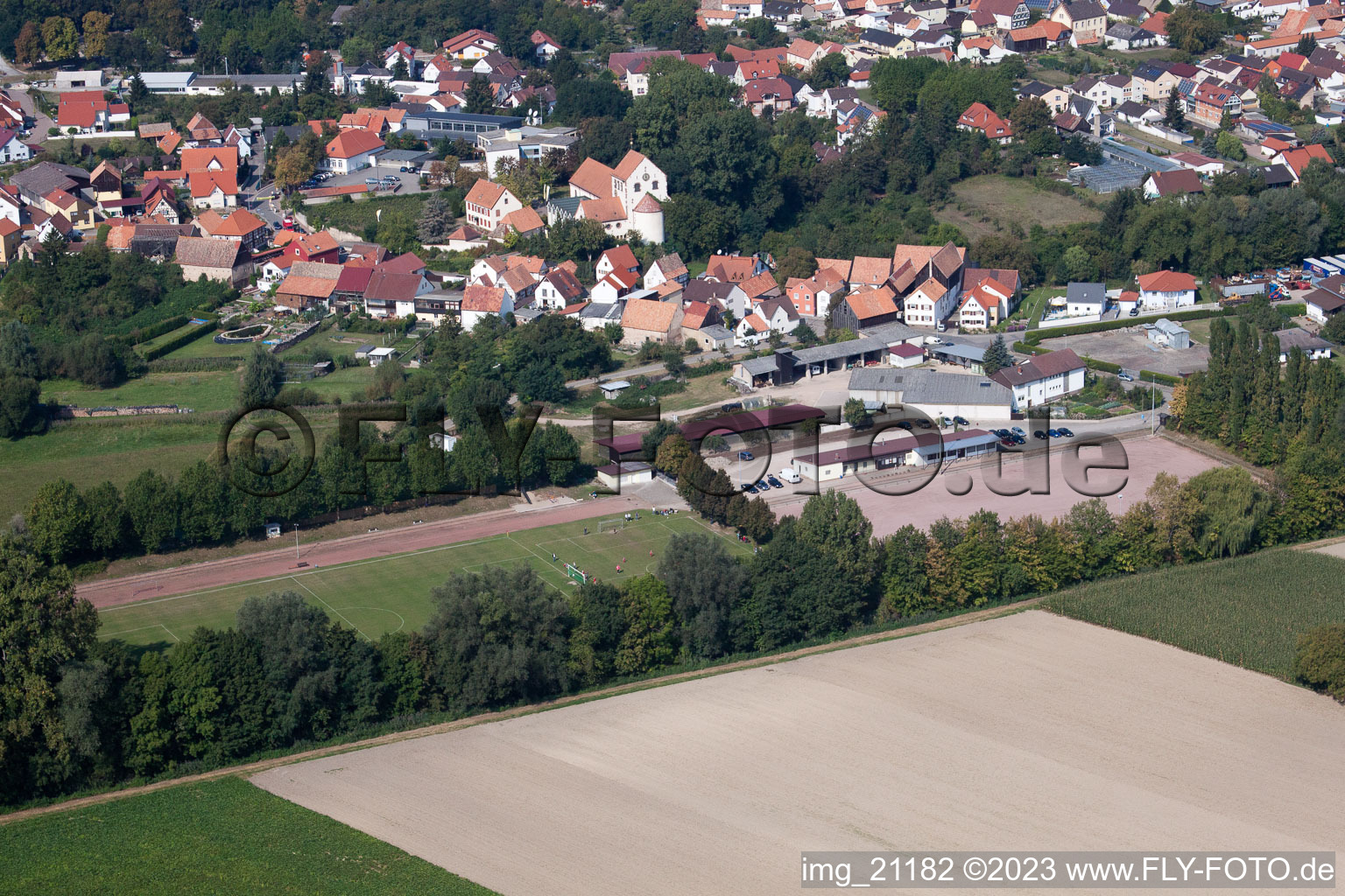 Luftbild von Hördt im Bundesland Rheinland-Pfalz, Deutschland