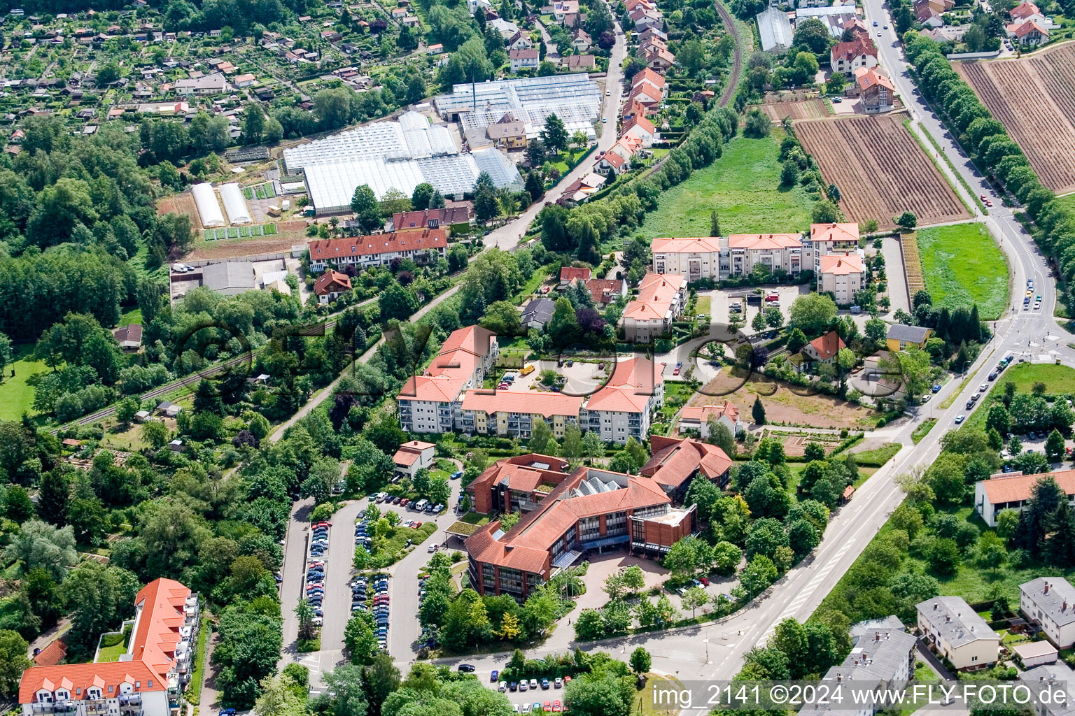 Luftbild von An der Kreuzmühle in Landau in der Pfalz im Bundesland Rheinland-Pfalz, Deutschland
