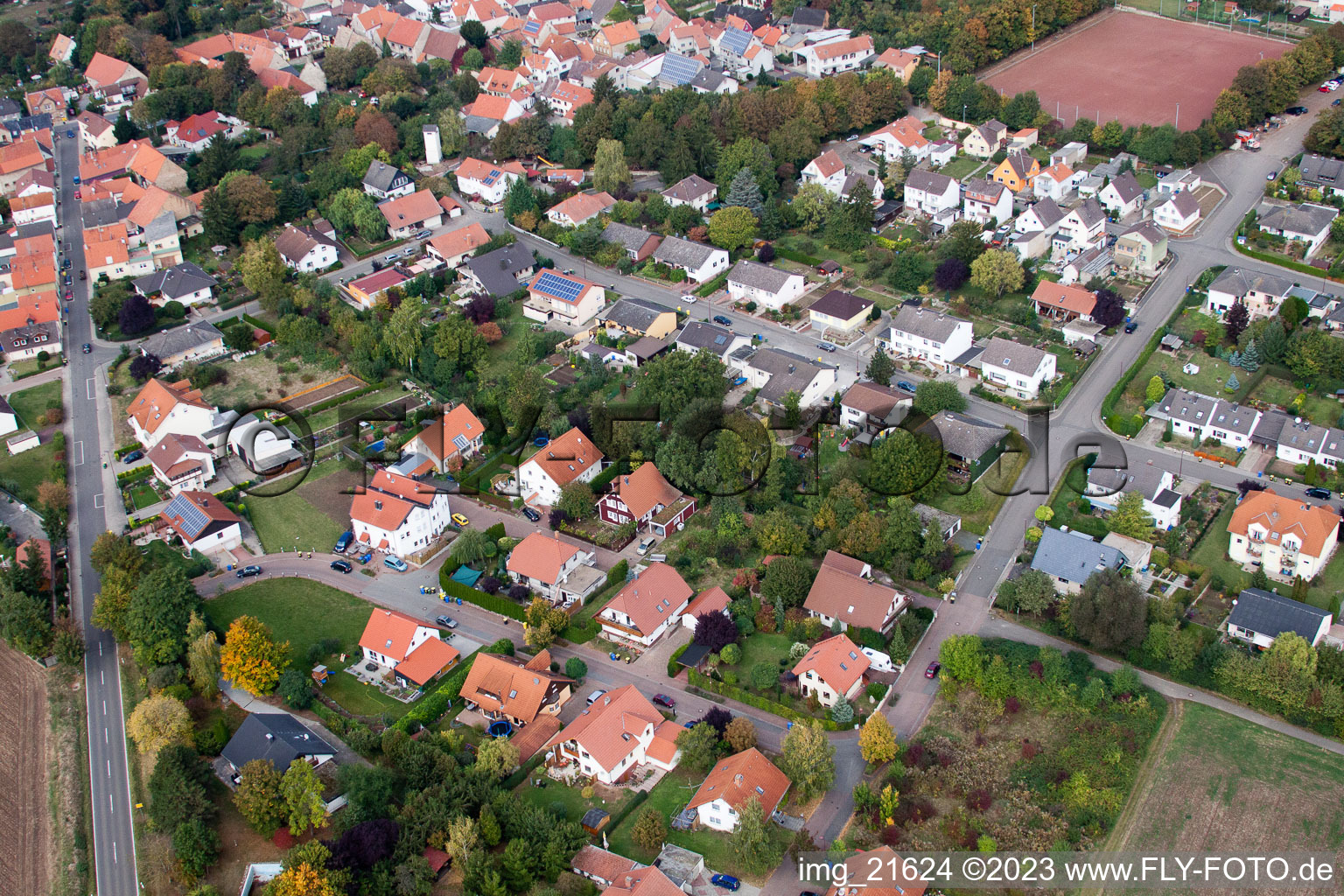 Luftaufnahme von Eppelsheim im Bundesland Rheinland-Pfalz, Deutschland
