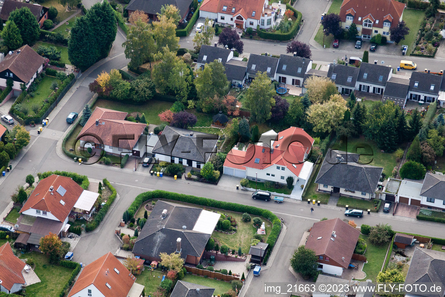 Drohnenbild von Eppelsheim im Bundesland Rheinland-Pfalz, Deutschland