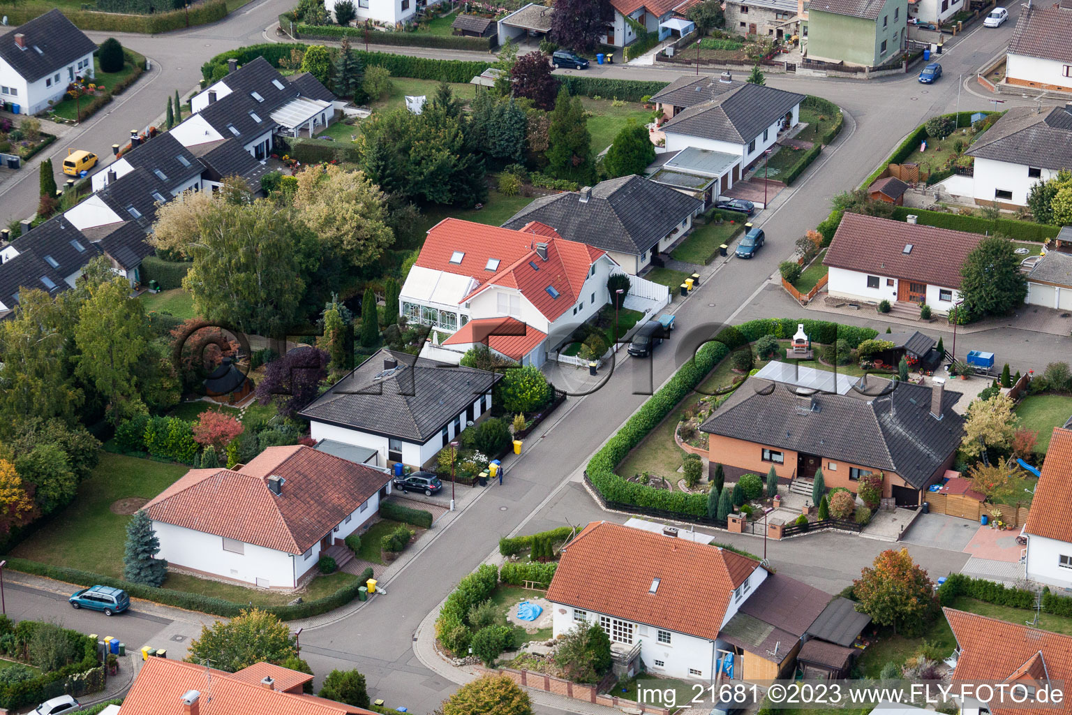 Eppelsheim im Bundesland Rheinland-Pfalz, Deutschland aus der Luft betrachtet