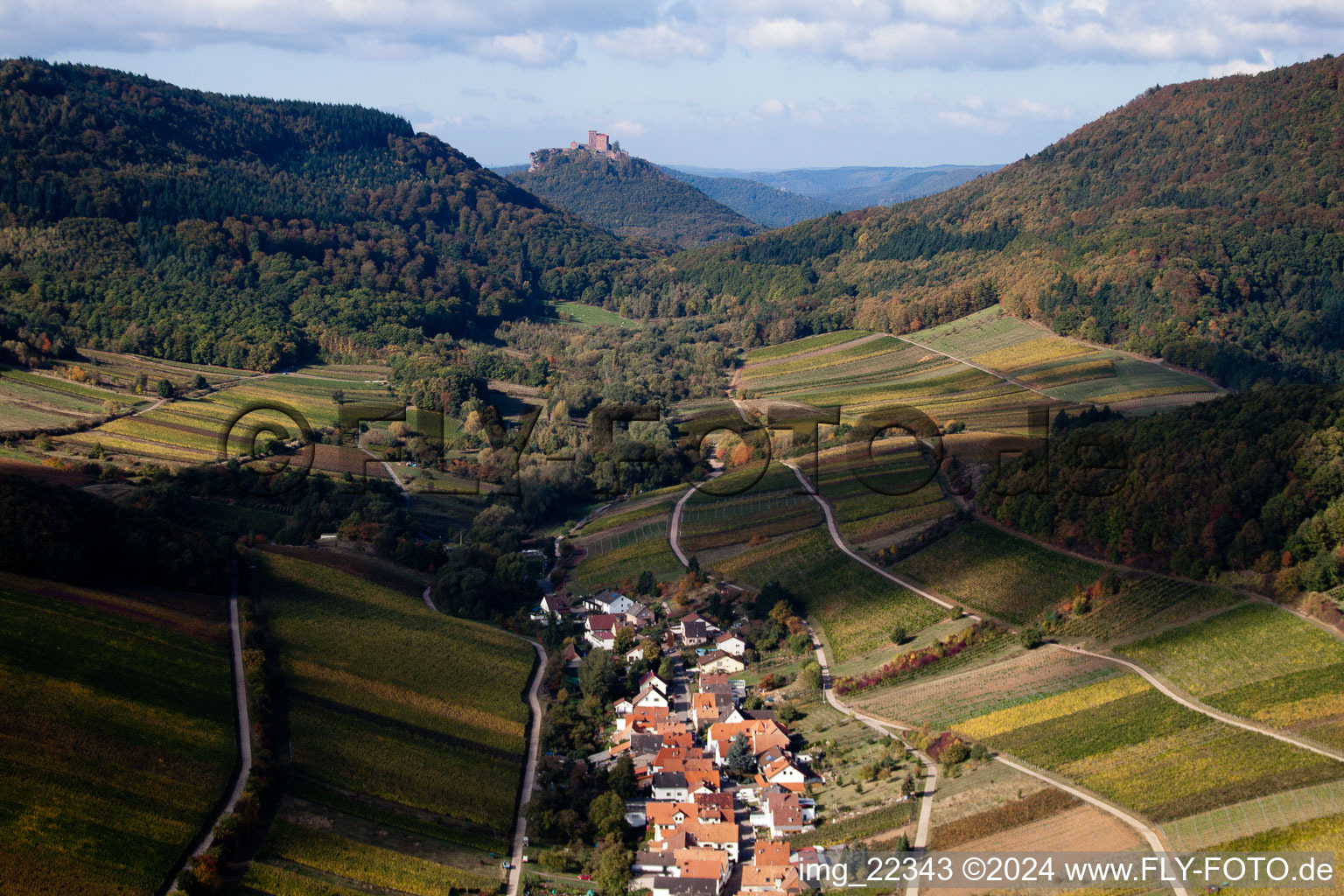 Ranschbach im Bundesland Rheinland-Pfalz, Deutschland aus der Luft