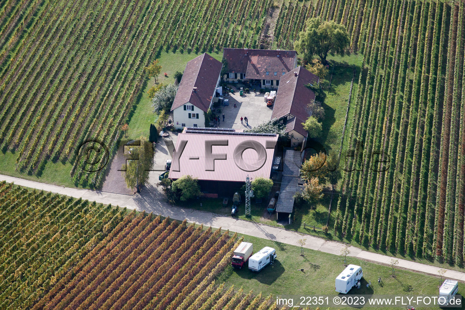 Ranschbach im Bundesland Rheinland-Pfalz, Deutschland aus der Drohnenperspektive