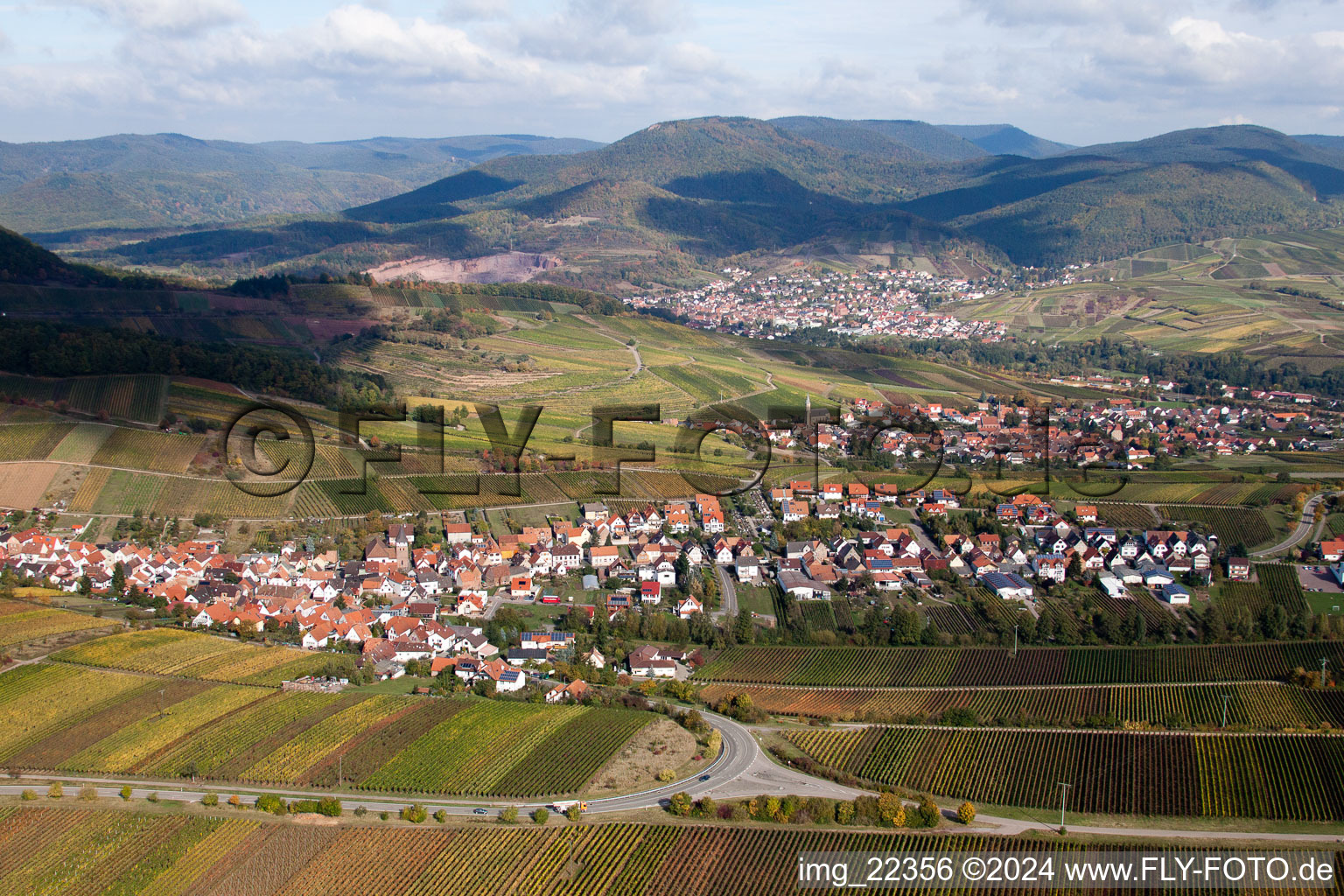 Luftbild von Ranschbach im Bundesland Rheinland-Pfalz, Deutschland