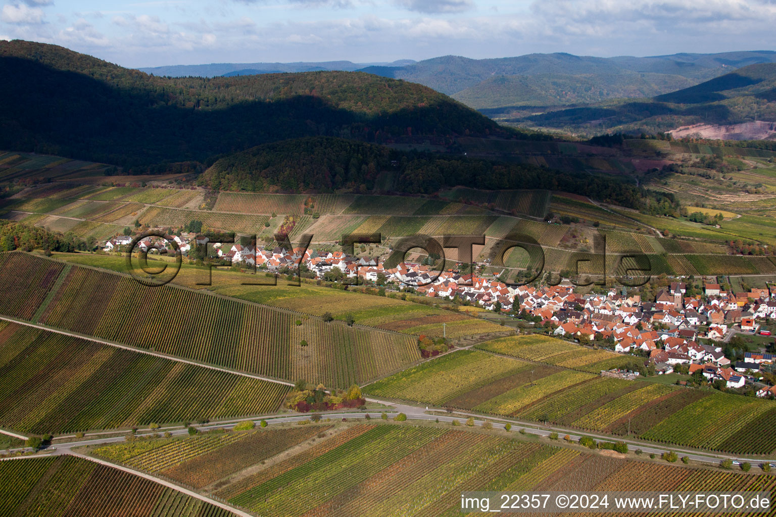 Luftaufnahme von Ranschbach im Bundesland Rheinland-Pfalz, Deutschland