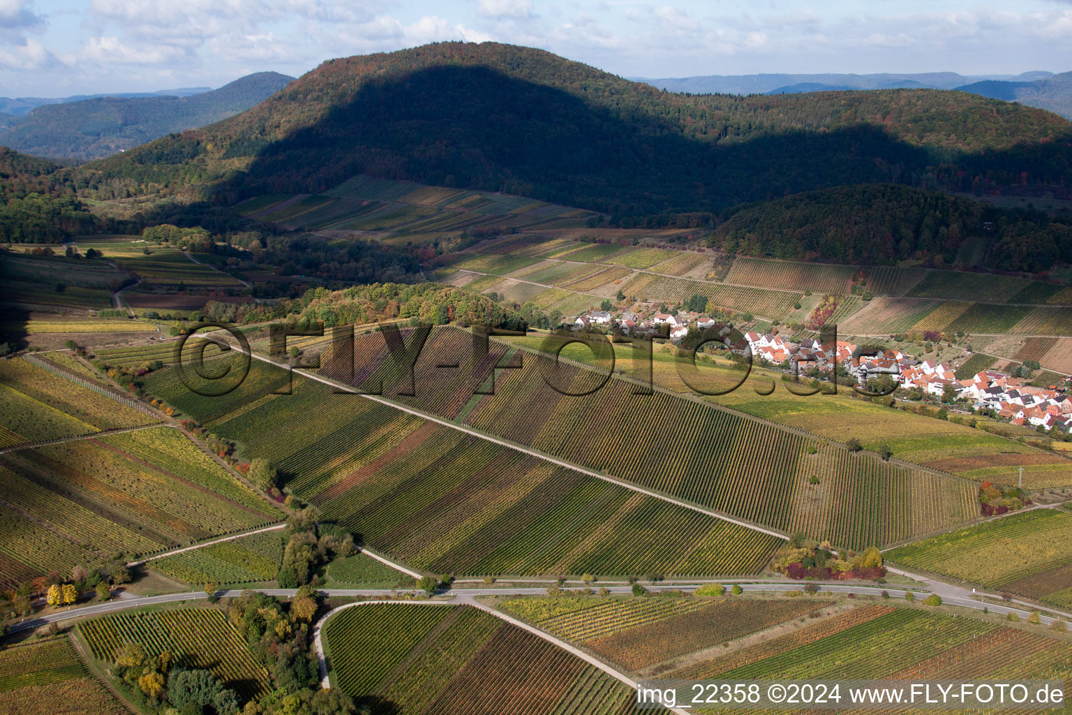 Schrägluftbild von Ranschbach im Bundesland Rheinland-Pfalz, Deutschland