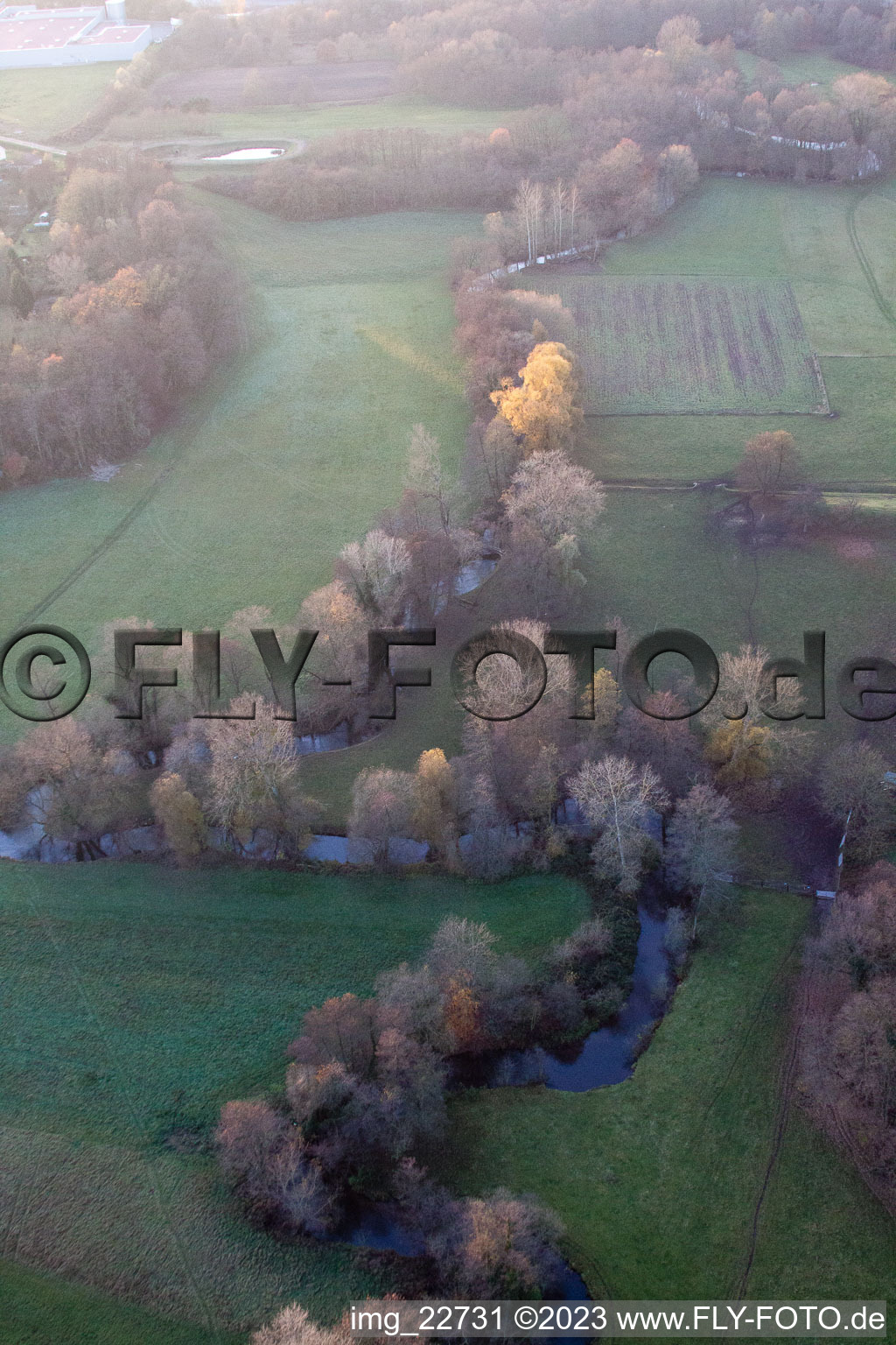 Drohnenbild von Neulauterburg im Bundesland Rheinland-Pfalz, Deutschland