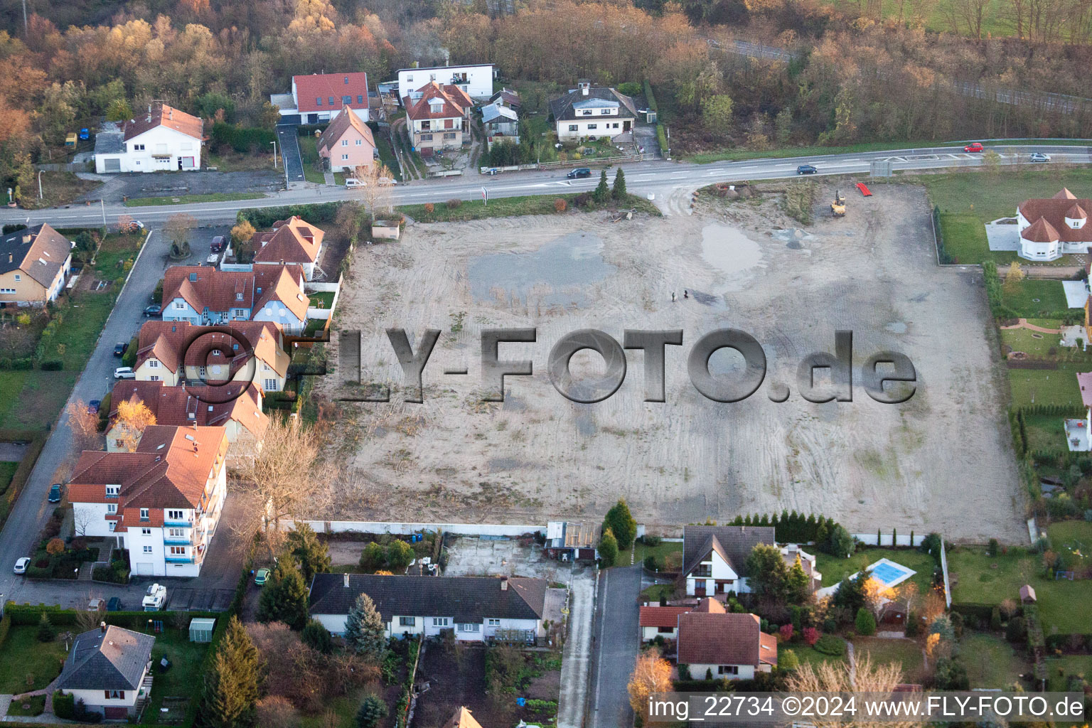 Lauterbourg, Altes Supermarktgelände im Bundesland Bas-Rhin, Frankreich