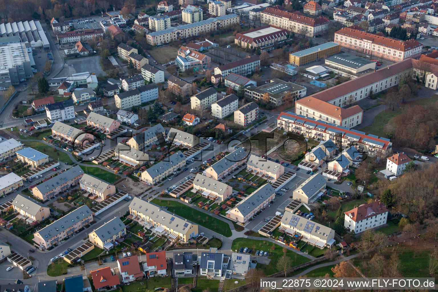 Julius-Wertheimer-Straße in Rastatt im Bundesland Baden-Württemberg, Deutschland