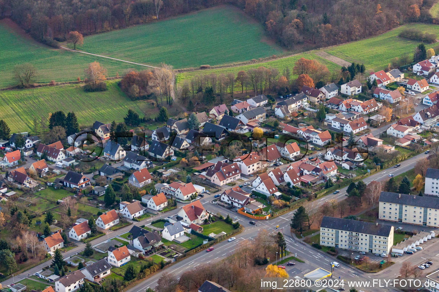 Badener Straße x Donaustr in Rastatt im Bundesland Baden-Württemberg, Deutschland