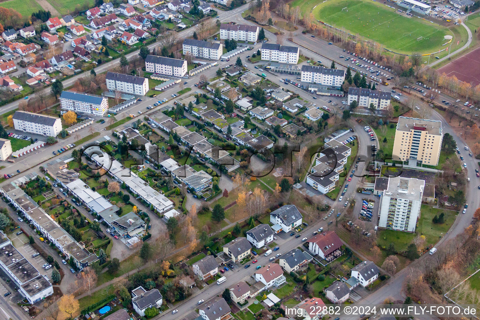 Stadionstr in Rastatt im Bundesland Baden-Württemberg, Deutschland