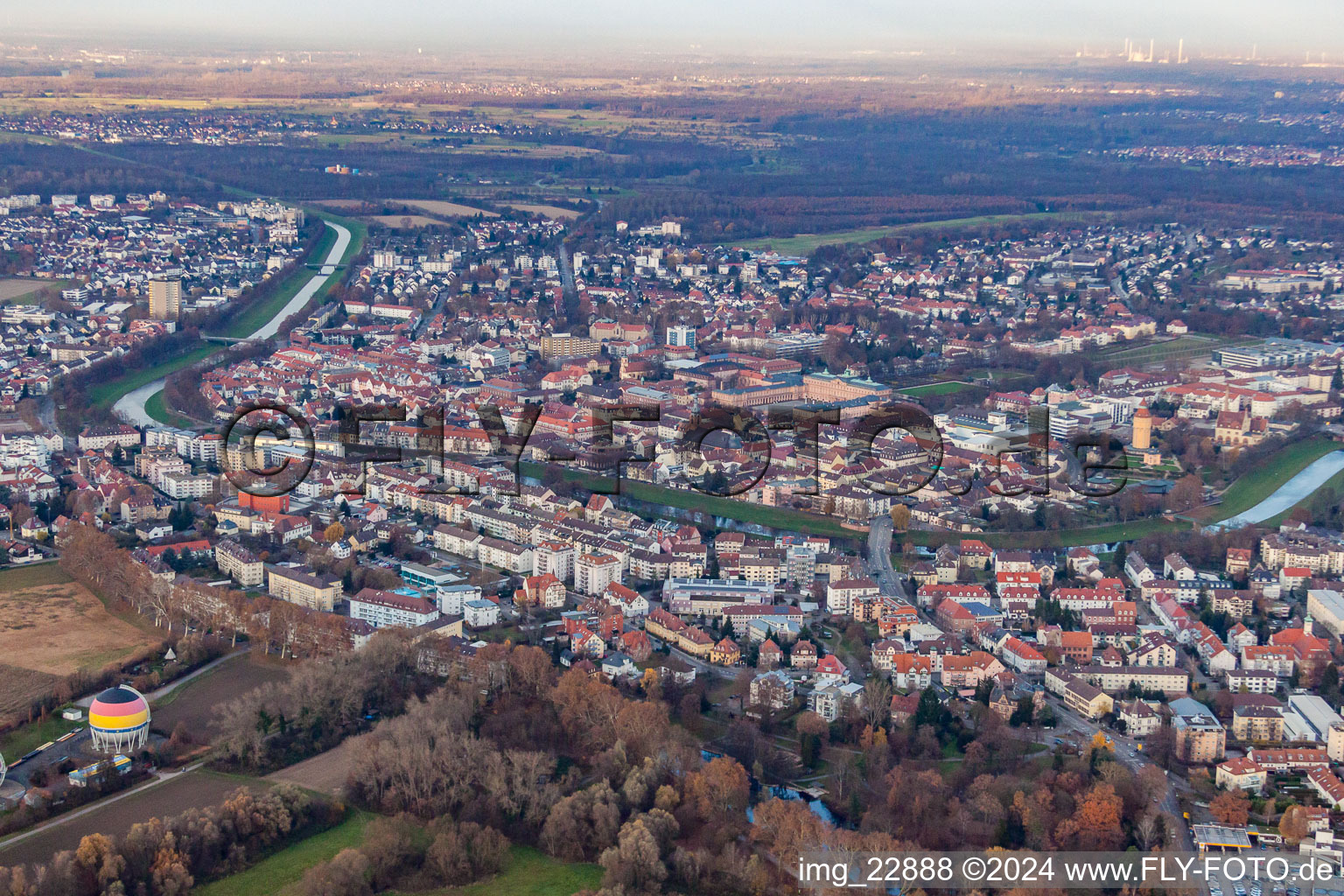 Leopoldring in Rastatt im Bundesland Baden-Württemberg, Deutschland