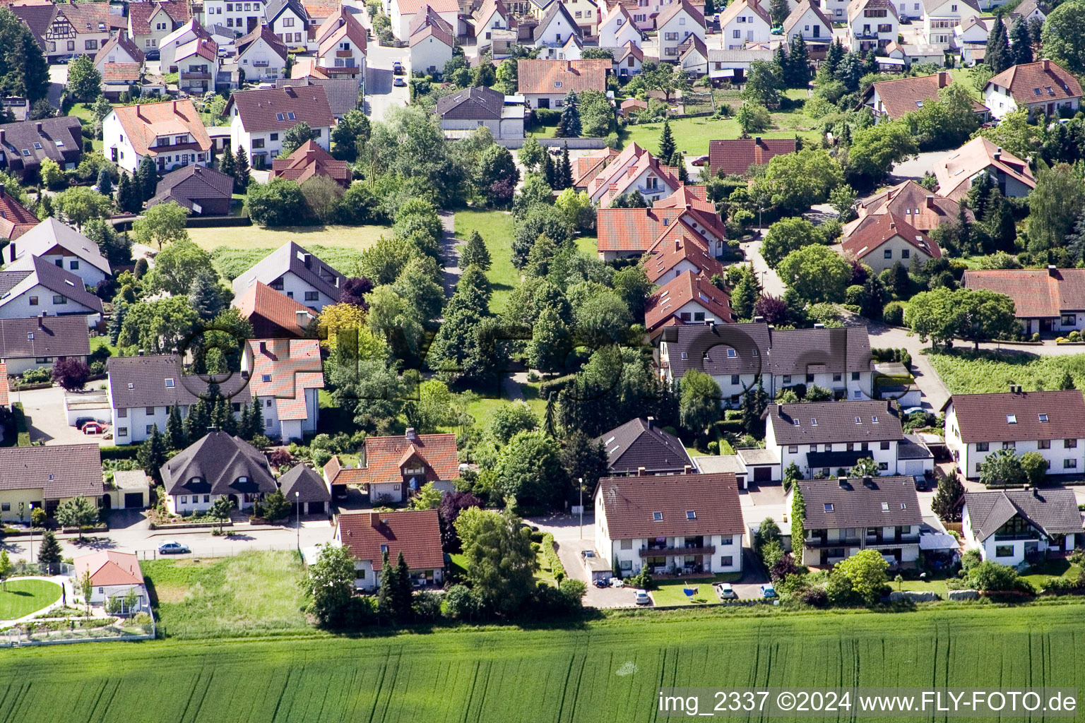 Luftbild von Kandel, Guttenbergstr im Bundesland Rheinland-Pfalz, Deutschland
