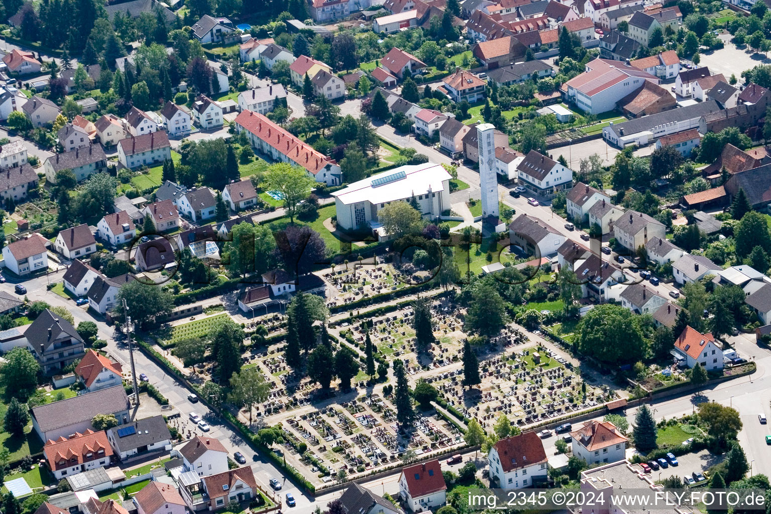 Kandel, Friedhof im Bundesland Rheinland-Pfalz, Deutschland