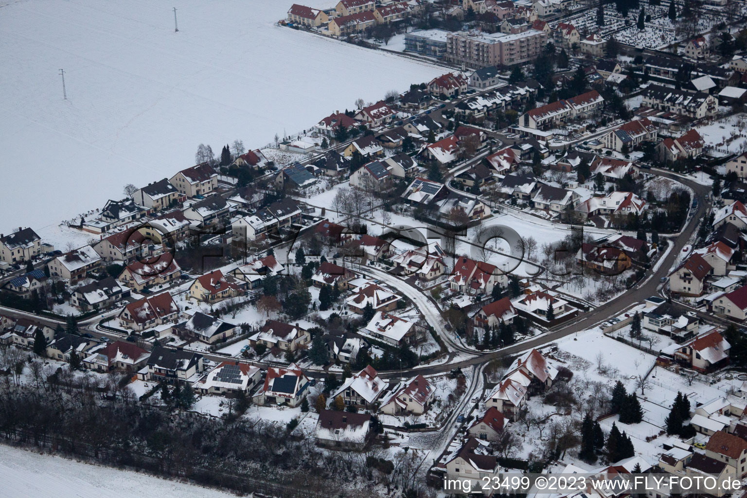 Luftbild von Kandel, Burgenring im Bundesland Rheinland-Pfalz, Deutschland