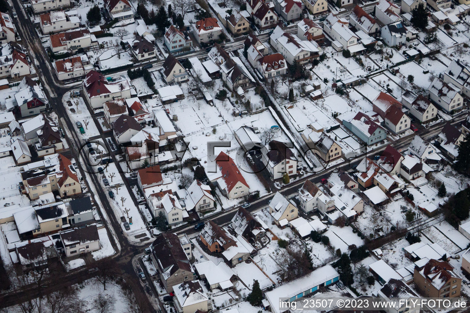 Kandel,Siedlung im Bundesland Rheinland-Pfalz, Deutschland aus der Luft
