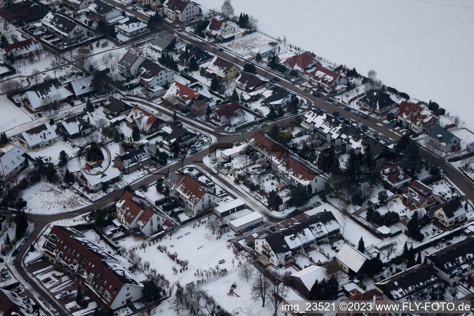 Luftaufnahme von Kandel, Burgenring im Bundesland Rheinland-Pfalz, Deutschland