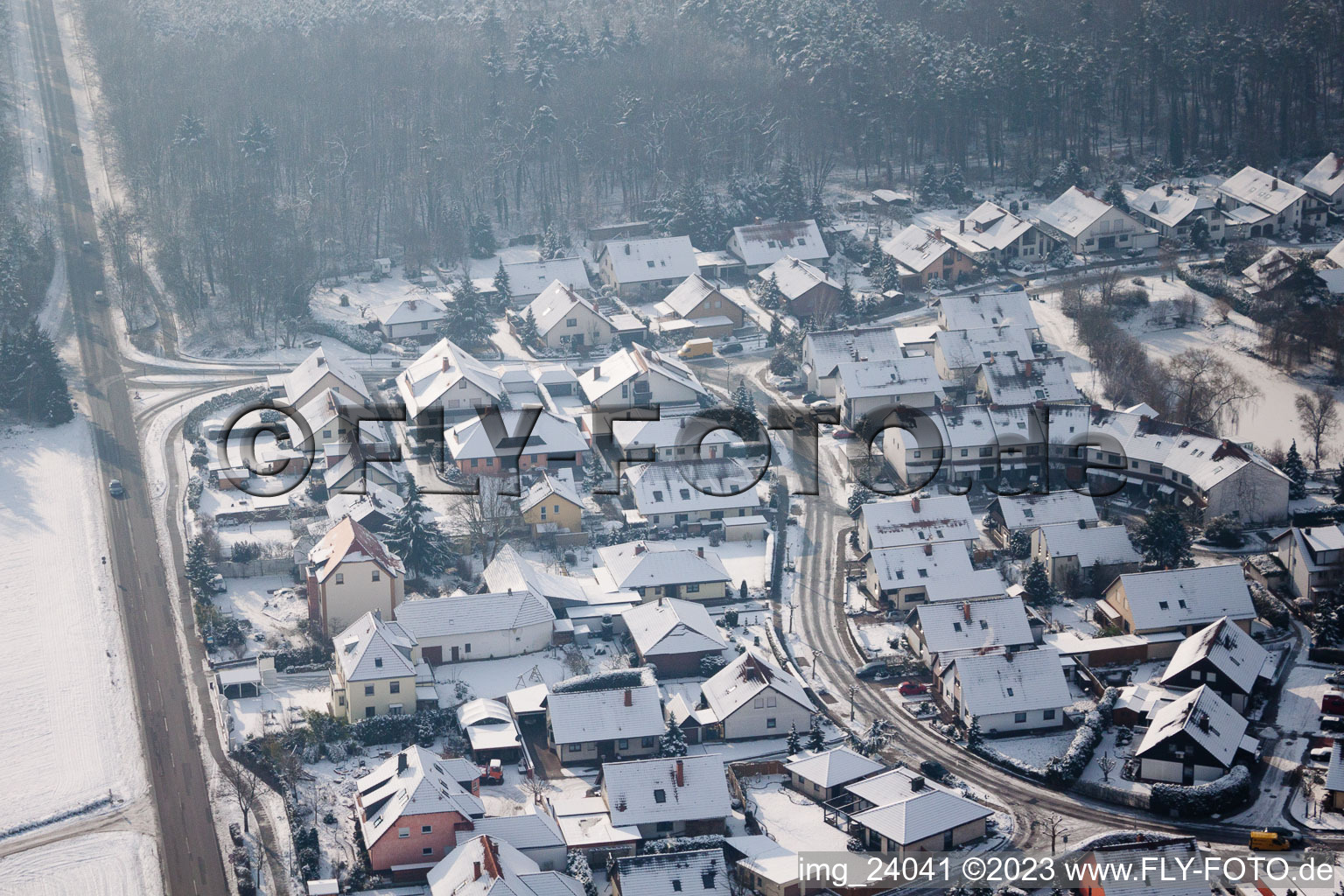 Rheinzabern, Neubaugebiet Tongruben im Bundesland Rheinland-Pfalz, Deutschland aus der Luft betrachtet