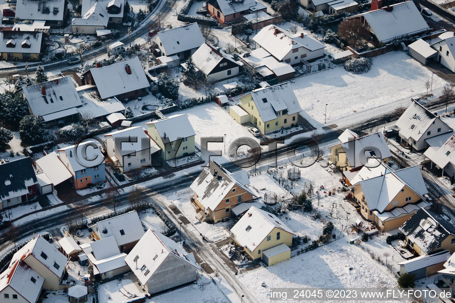 Rheinzabern, Neubaugebiet Tongruben im Bundesland Rheinland-Pfalz, Deutschland von einer Drohne aus