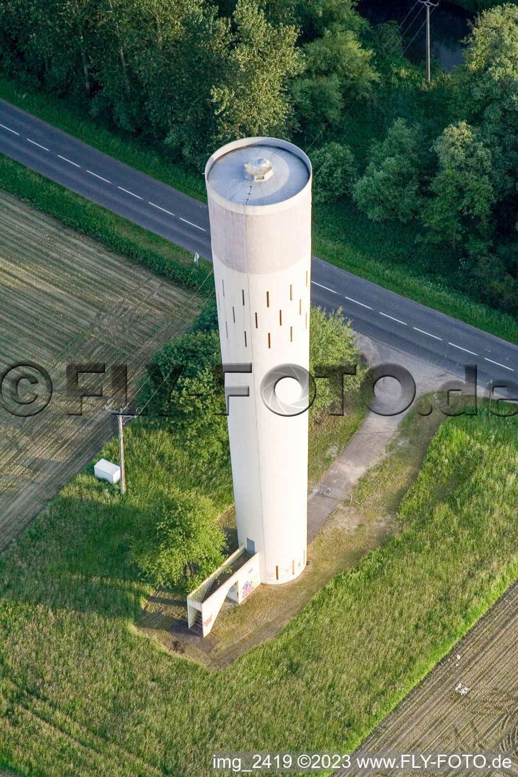 Beinheim (Elsass) Wasserturm im Bundesland Bas-Rhin, Frankreich