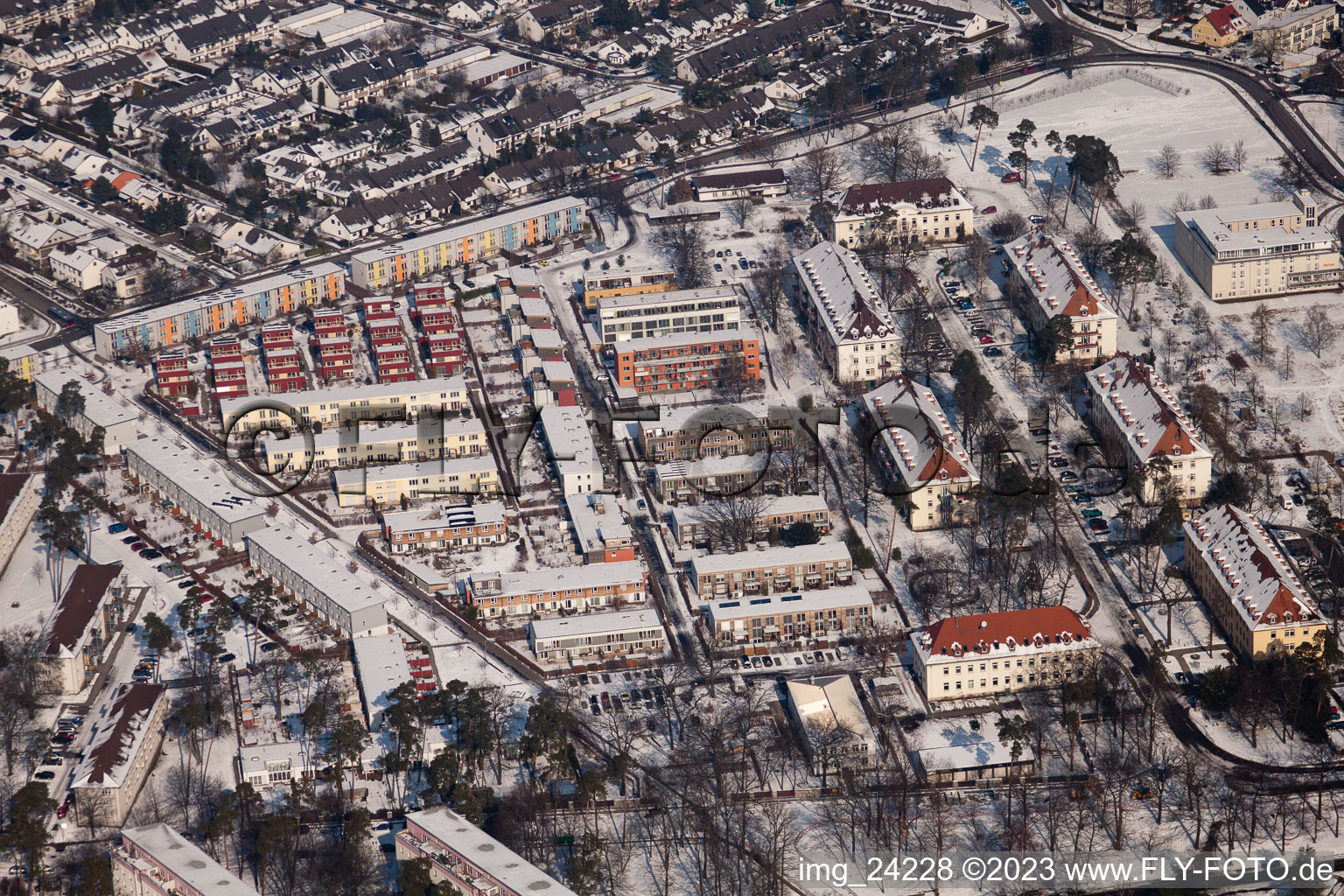 Luftbild von Karlsruhe, Weststadt im Ortsteil Nordstadt im Bundesland Baden-Württemberg, Deutschland