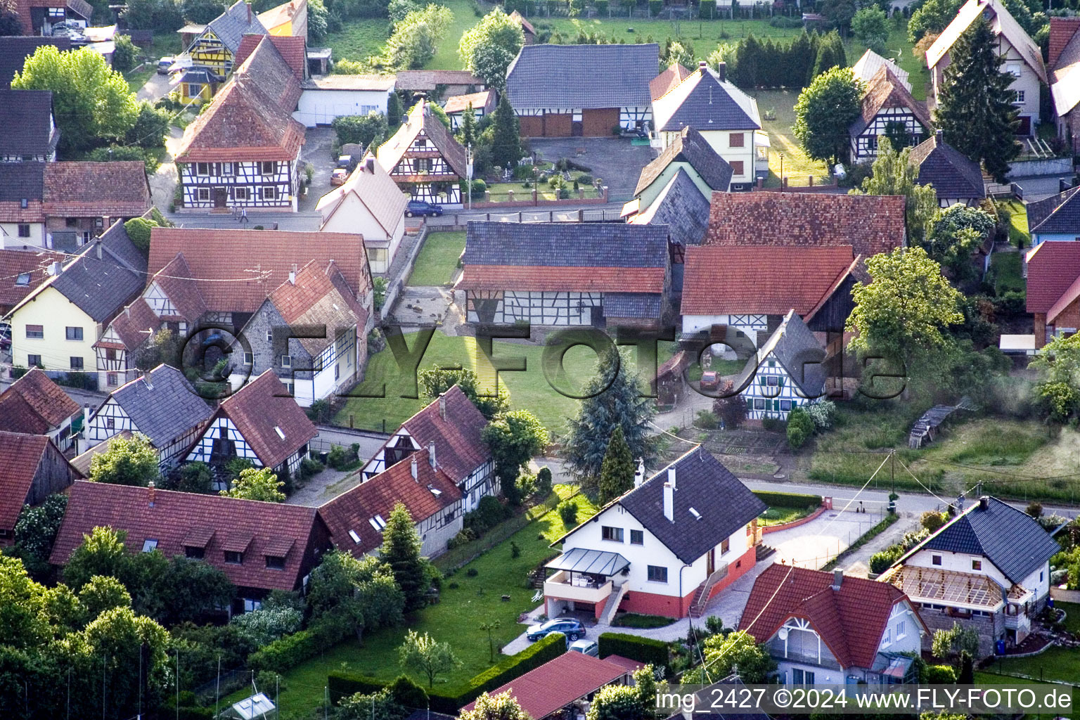 Dorf - Ansicht in Forstfeld in Grand Est im Bundesland Bas-Rhin, Frankreich