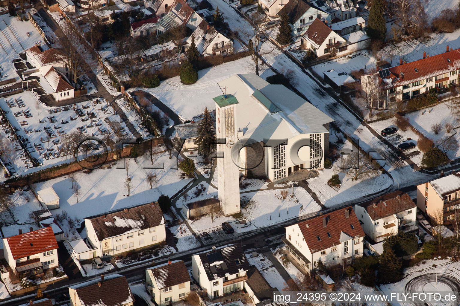 Kandel, St. Piuskirche im Bundesland Rheinland-Pfalz, Deutschland