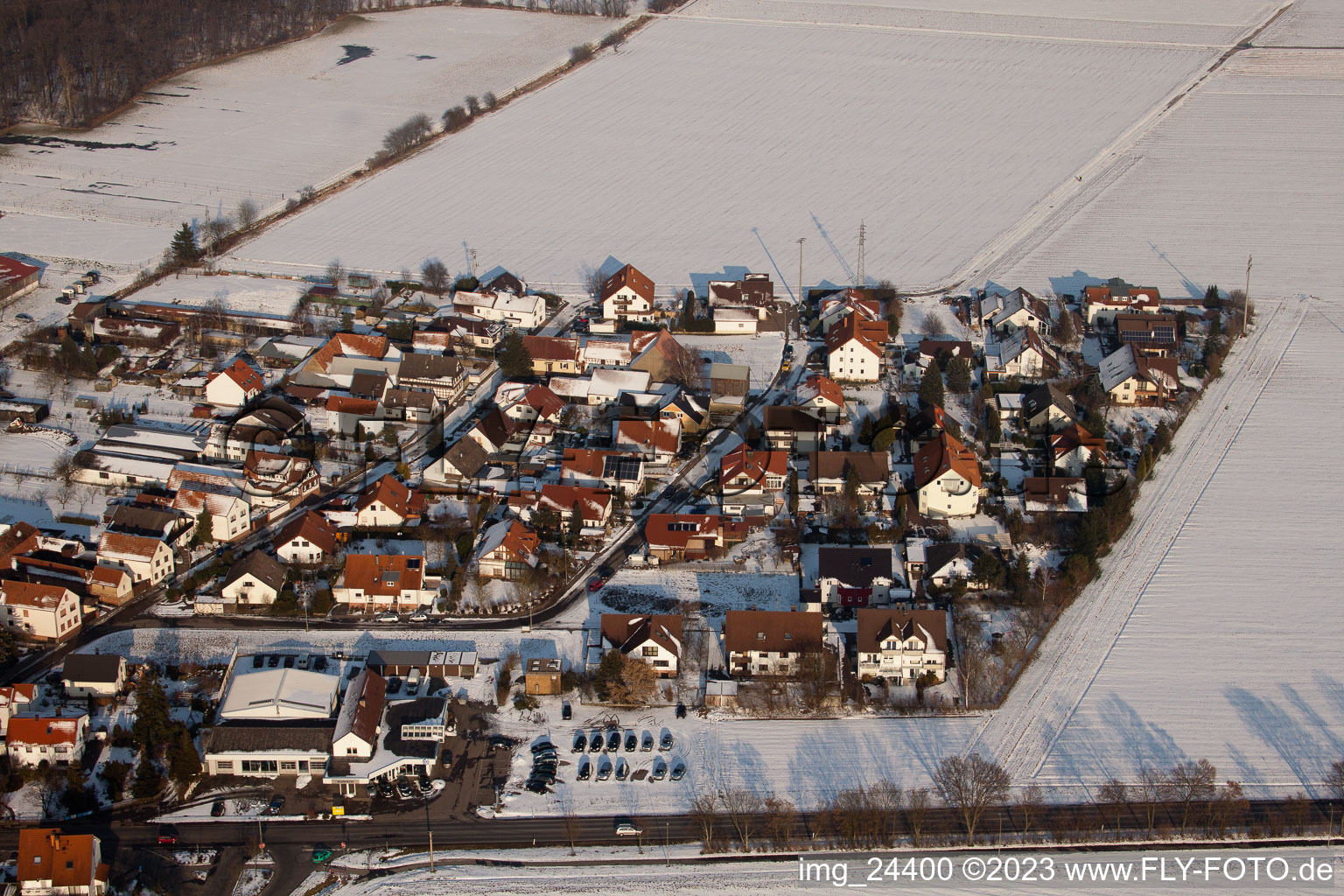 Minderslachen, Neubaugebiet in Kandel im Bundesland Rheinland-Pfalz, Deutschland